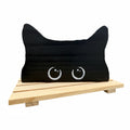 Peering Kitty - Hand painted wood